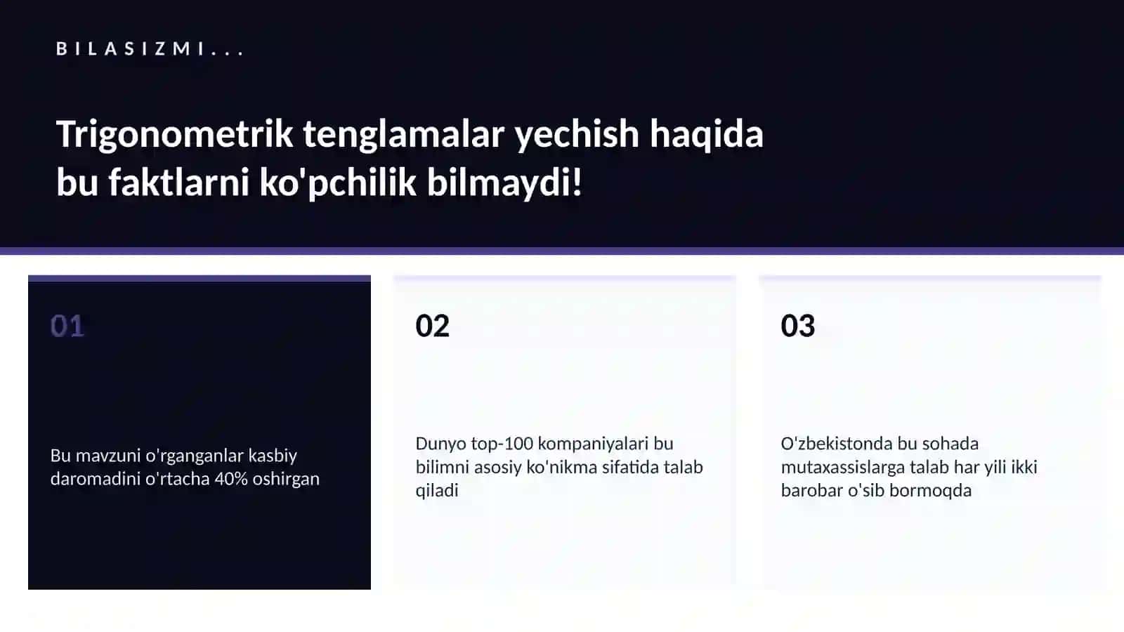 Trigonometrik tenglamalar yechish 2