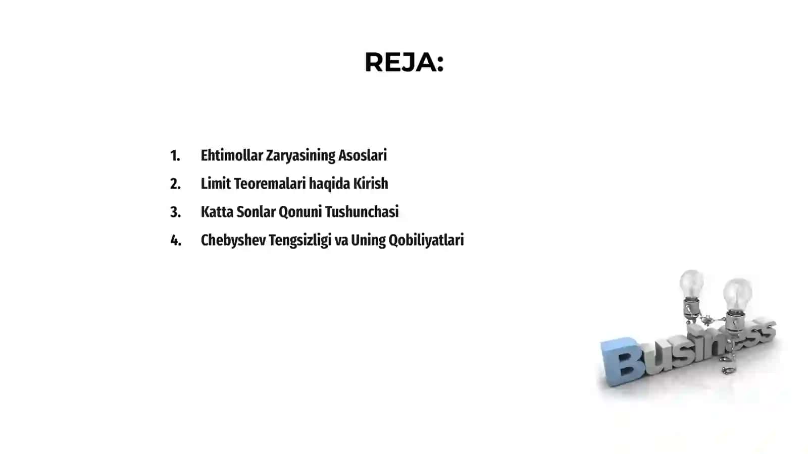 Ehtimollar Zaryasining Asoslari 2