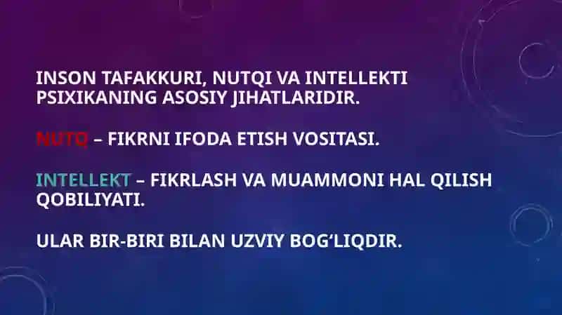 NUTQ va Intellekt 2