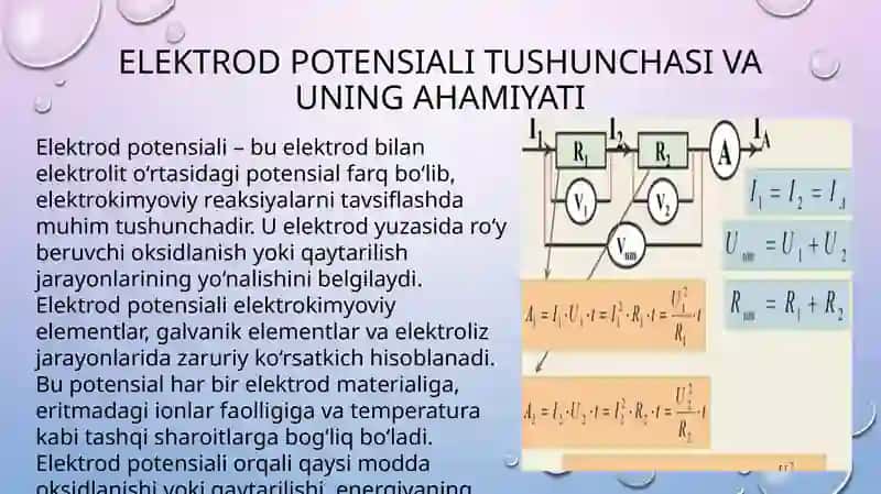Elektrodlar potensialini aniqlash usullari 2