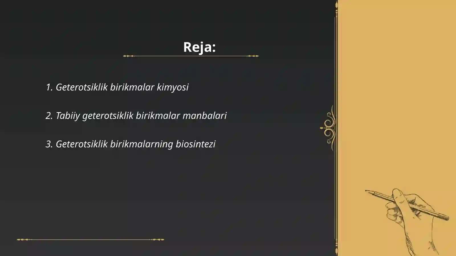 Geterotsiklik birikmalar kimyosi 2