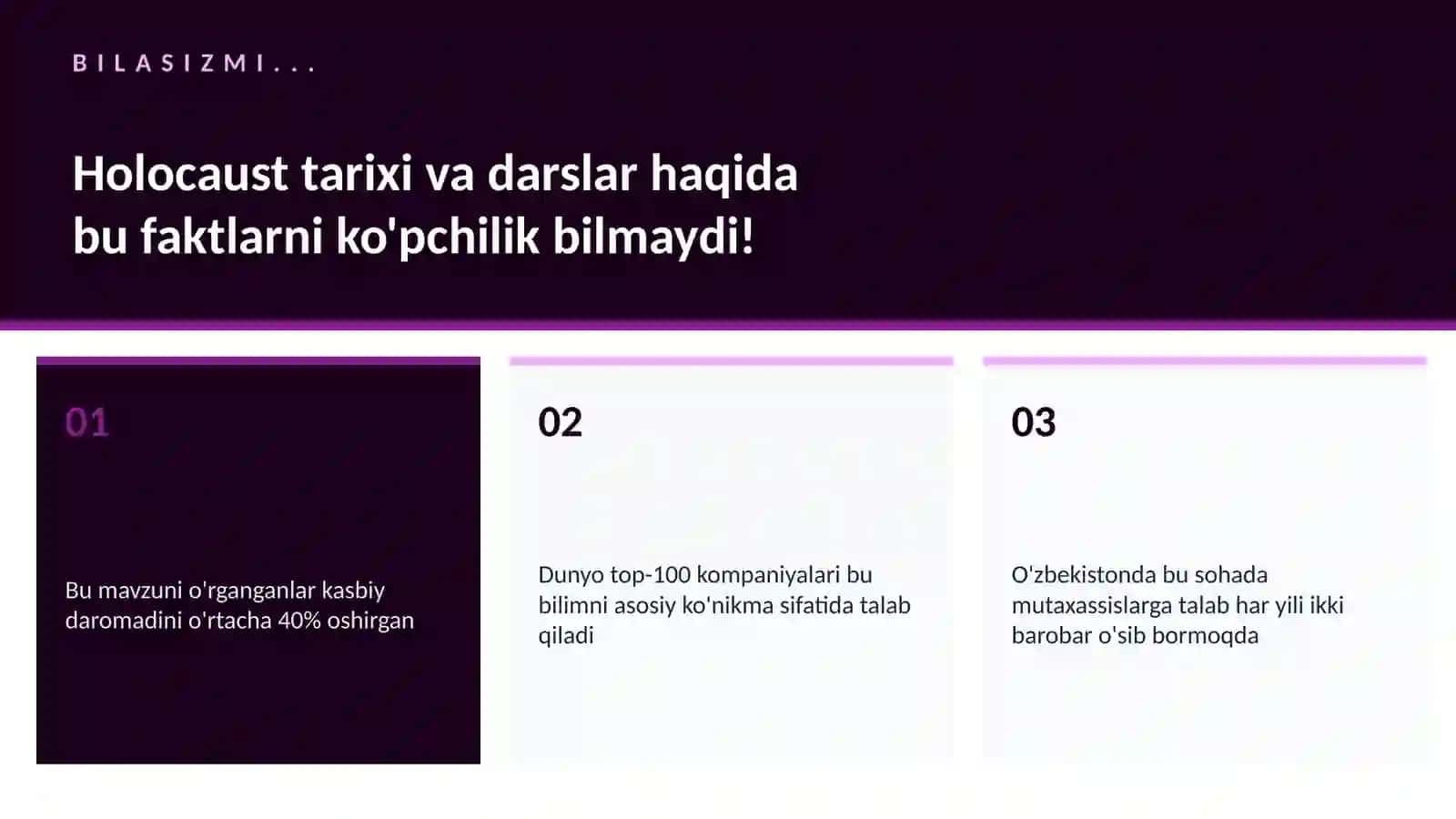 Holocaust tarixi va darslar 2