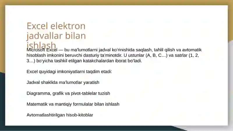 Microsoft Excel 2