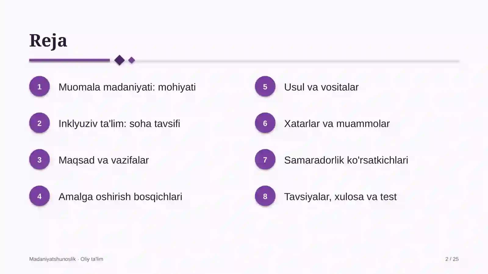 [Inklyuziv ta'limda muomala madaniyati] 2