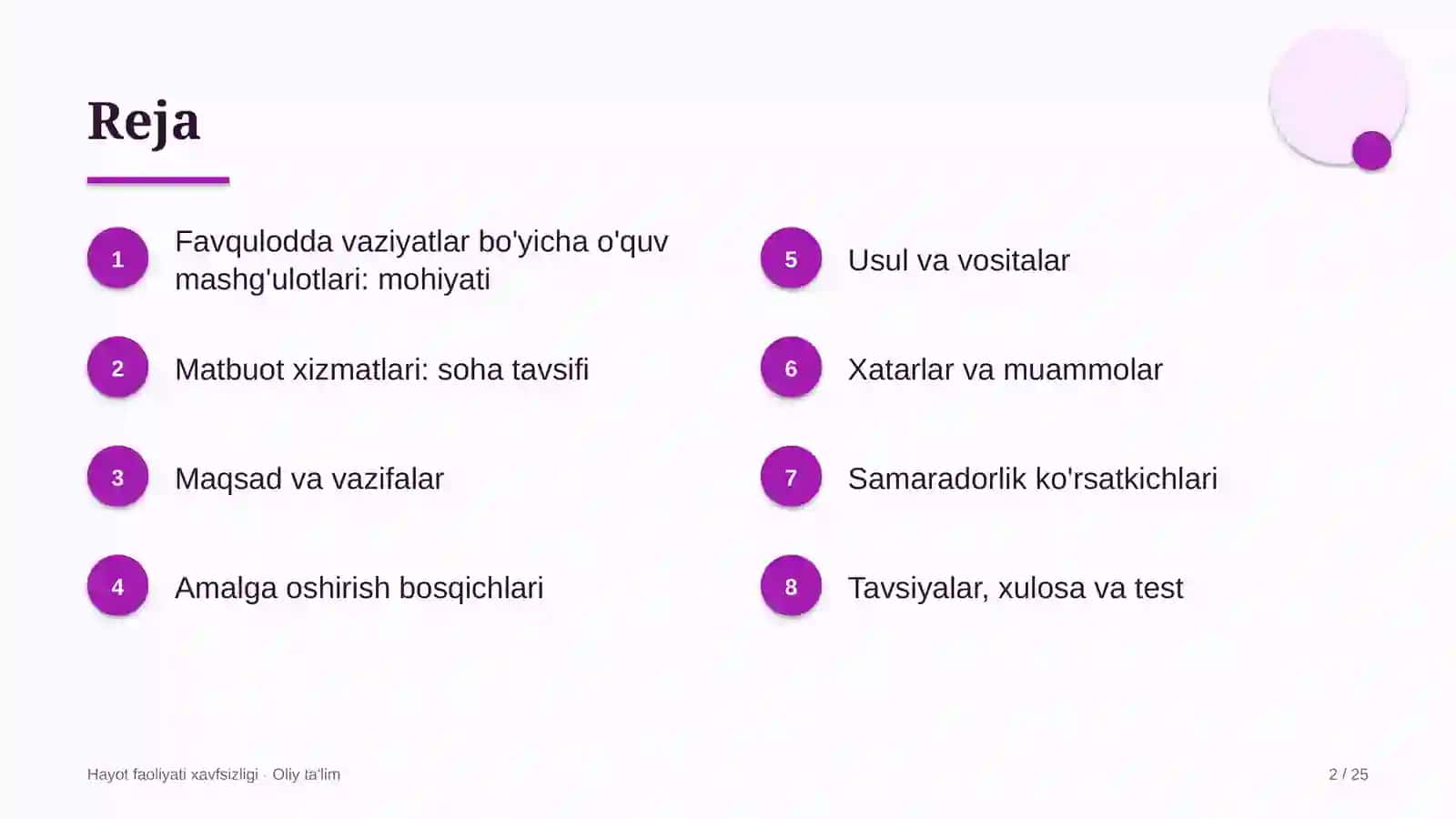 matbuot xizmatlarida favqulodda vaziyatlar bo'yicha o'quv mashg'ulotlari o'tkazish 3397 2