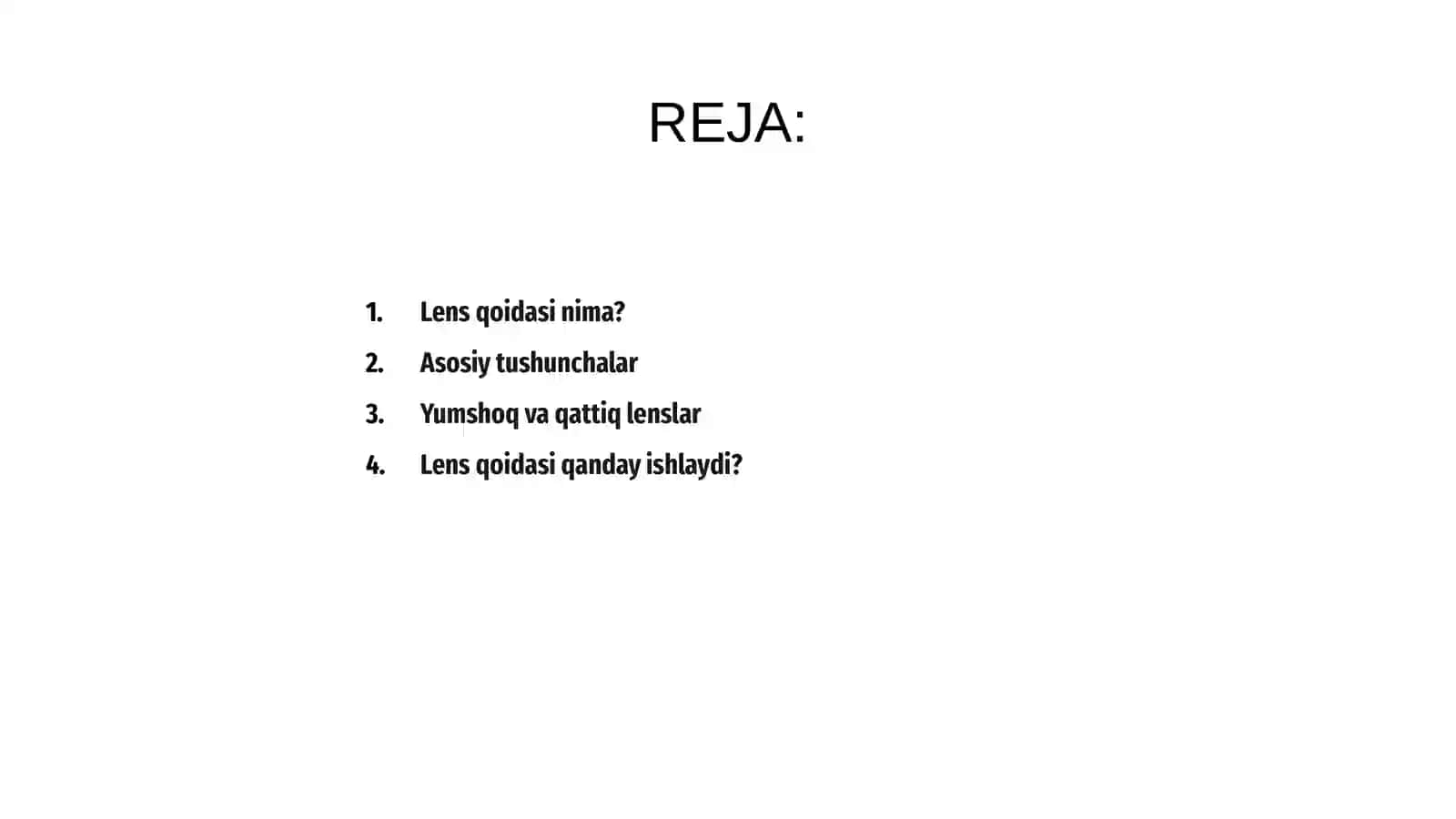Lens qoidasi 2