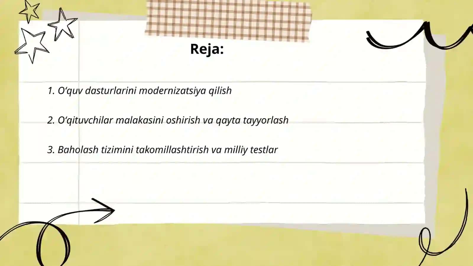 Talim tizimidagi islohatlar 2