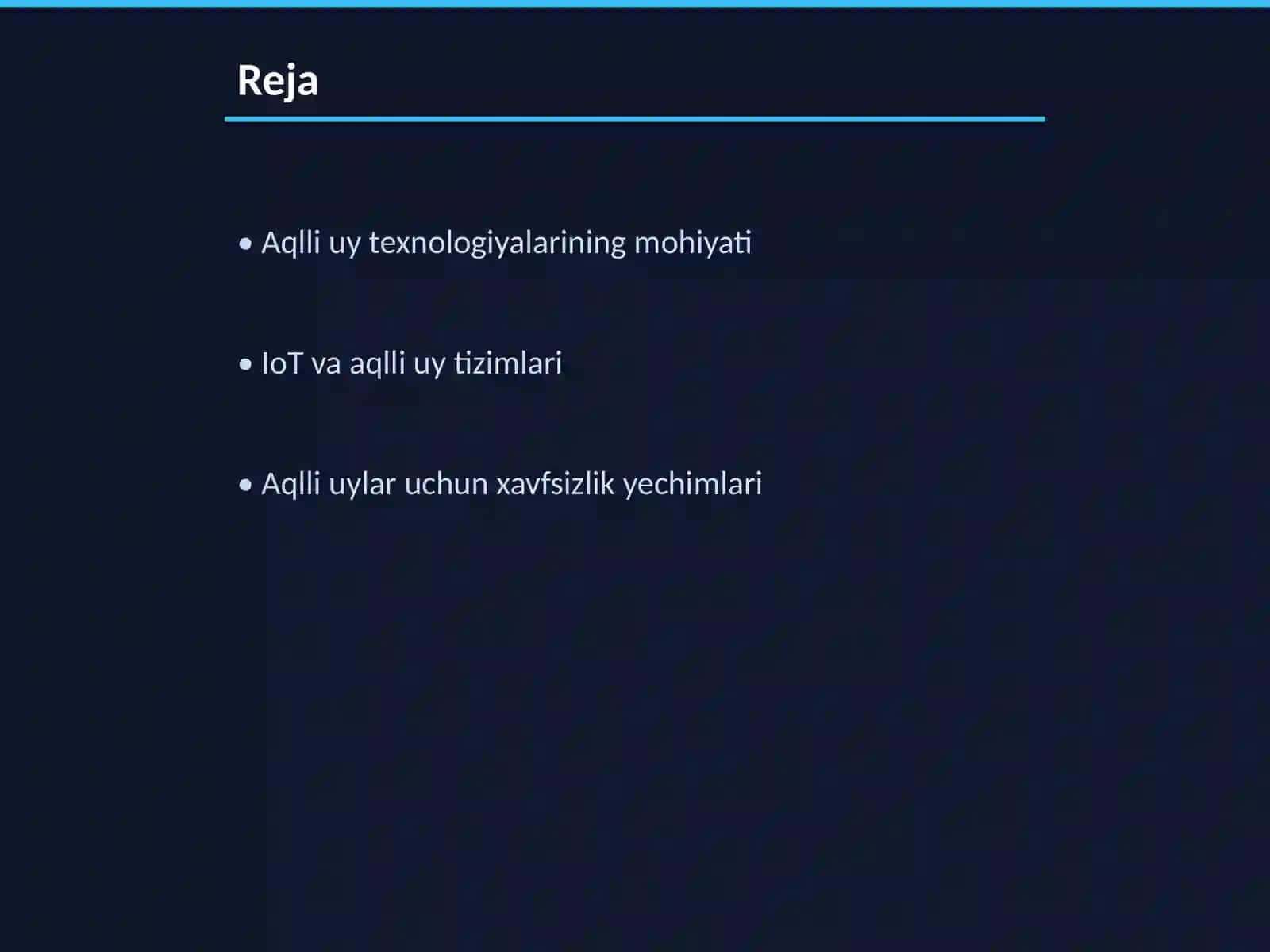 Aqlli uy loyihasi 2