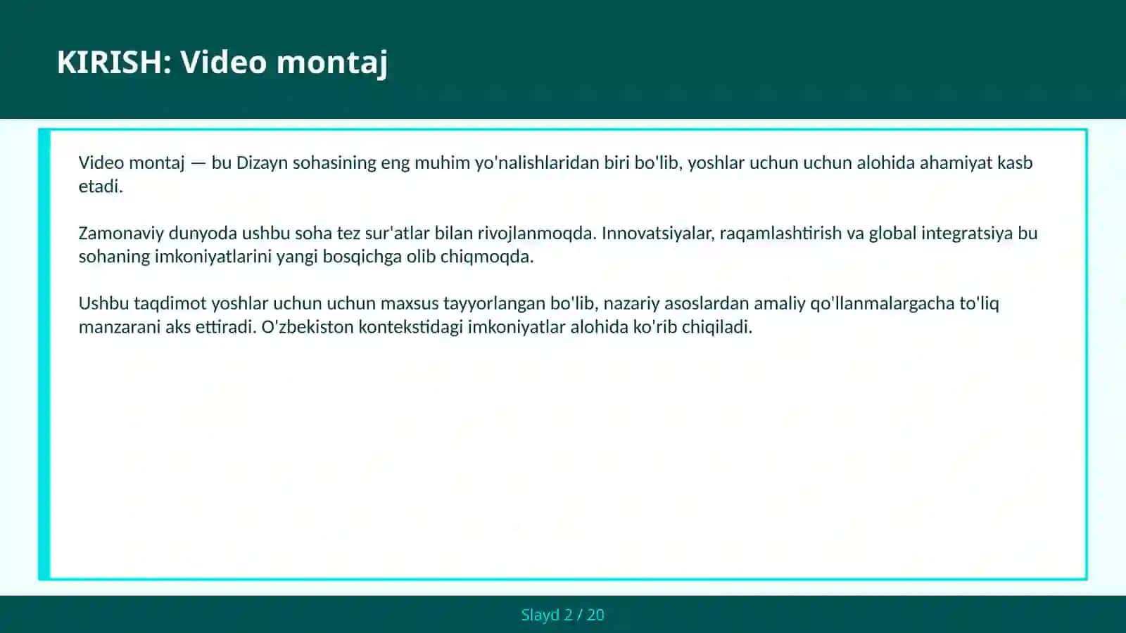 VIDEO MONTAJ 2