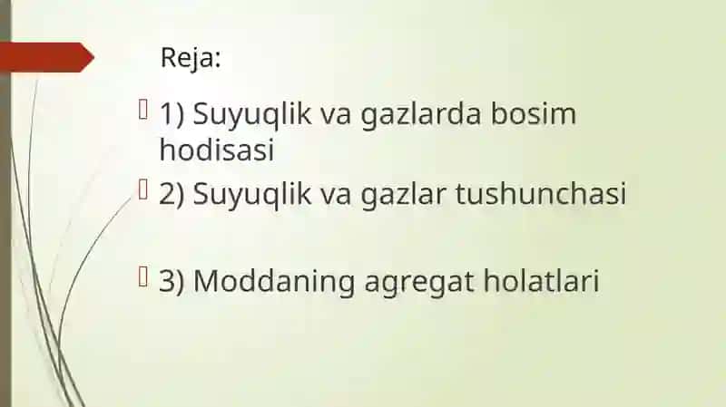 Suyuqlik va gazlar. Bosim 2