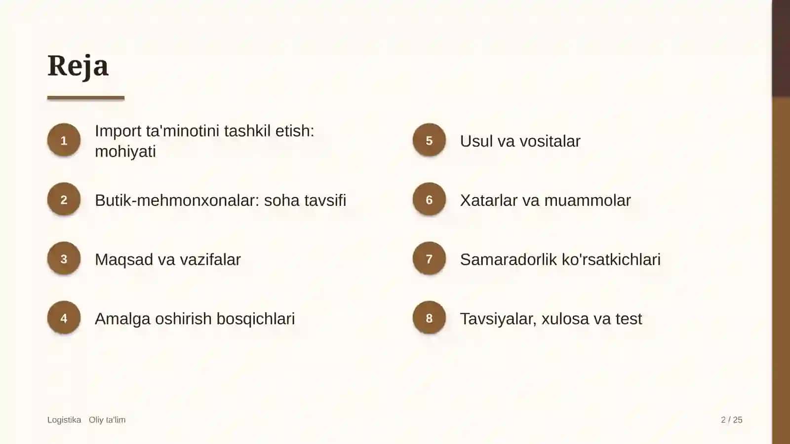 Import ta'minotini tashkil etish: mohiyati 2