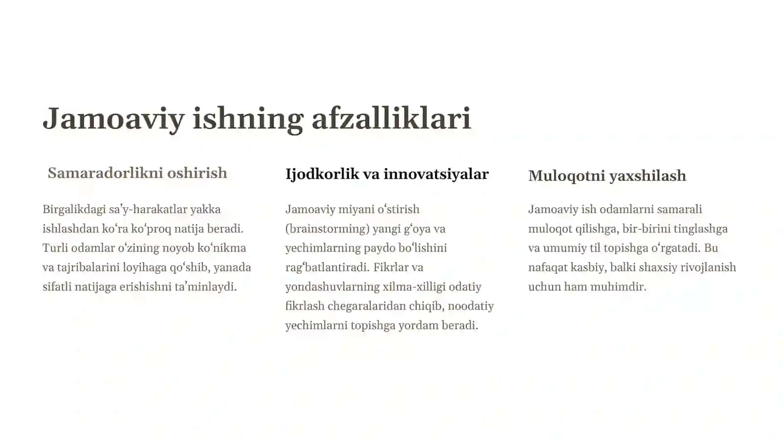 Jamoadaishlash 2