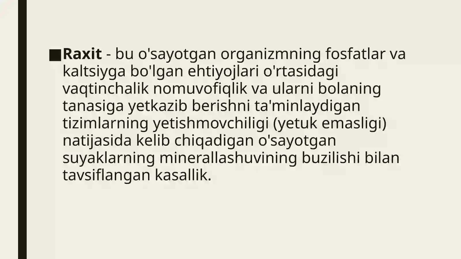 Vitamin D rezistent Raxit,Vitamin D ga qaram Raxit 2