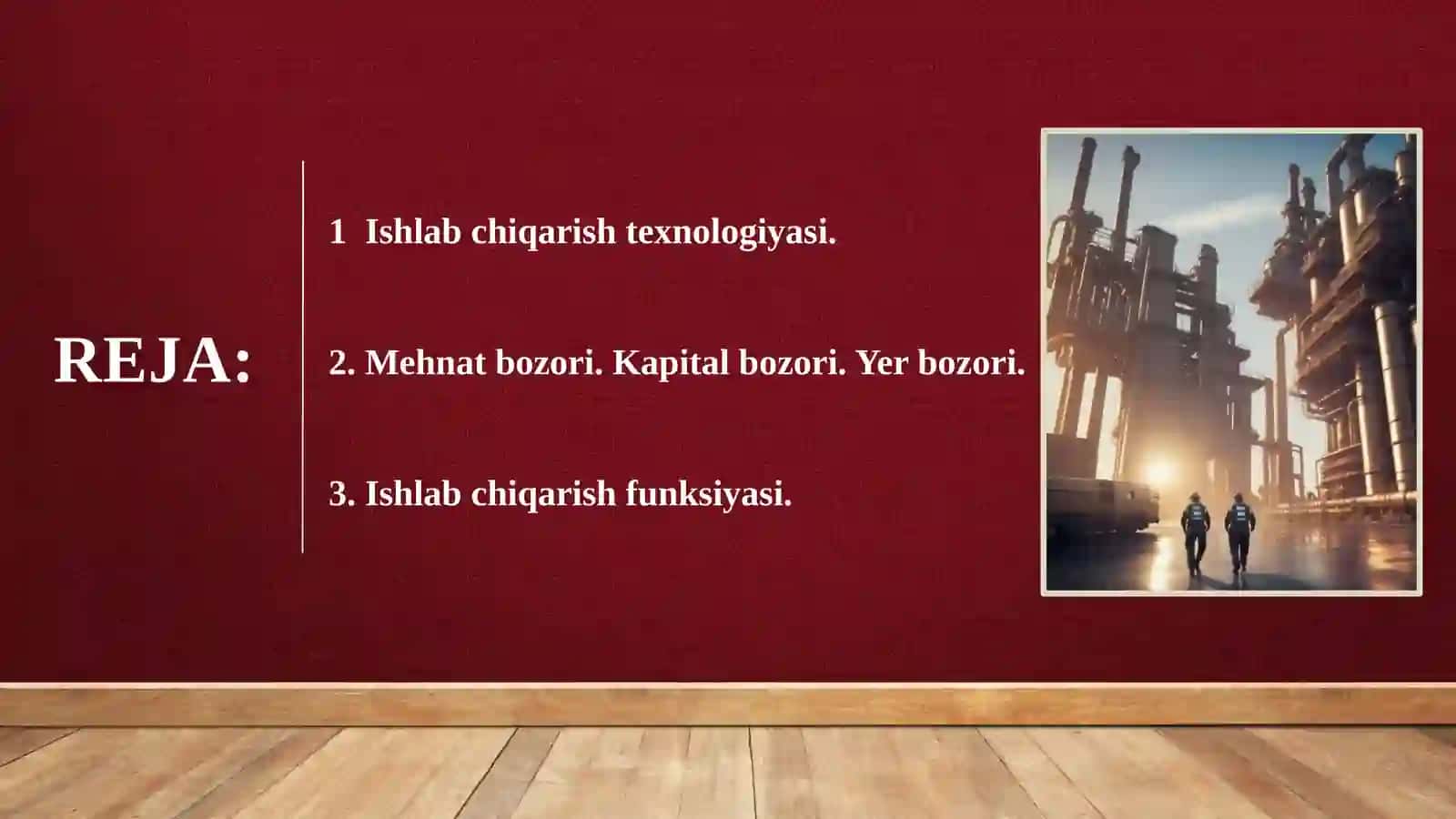 ISHLAB CHIQARISH TEXNOLOGIYASI 2