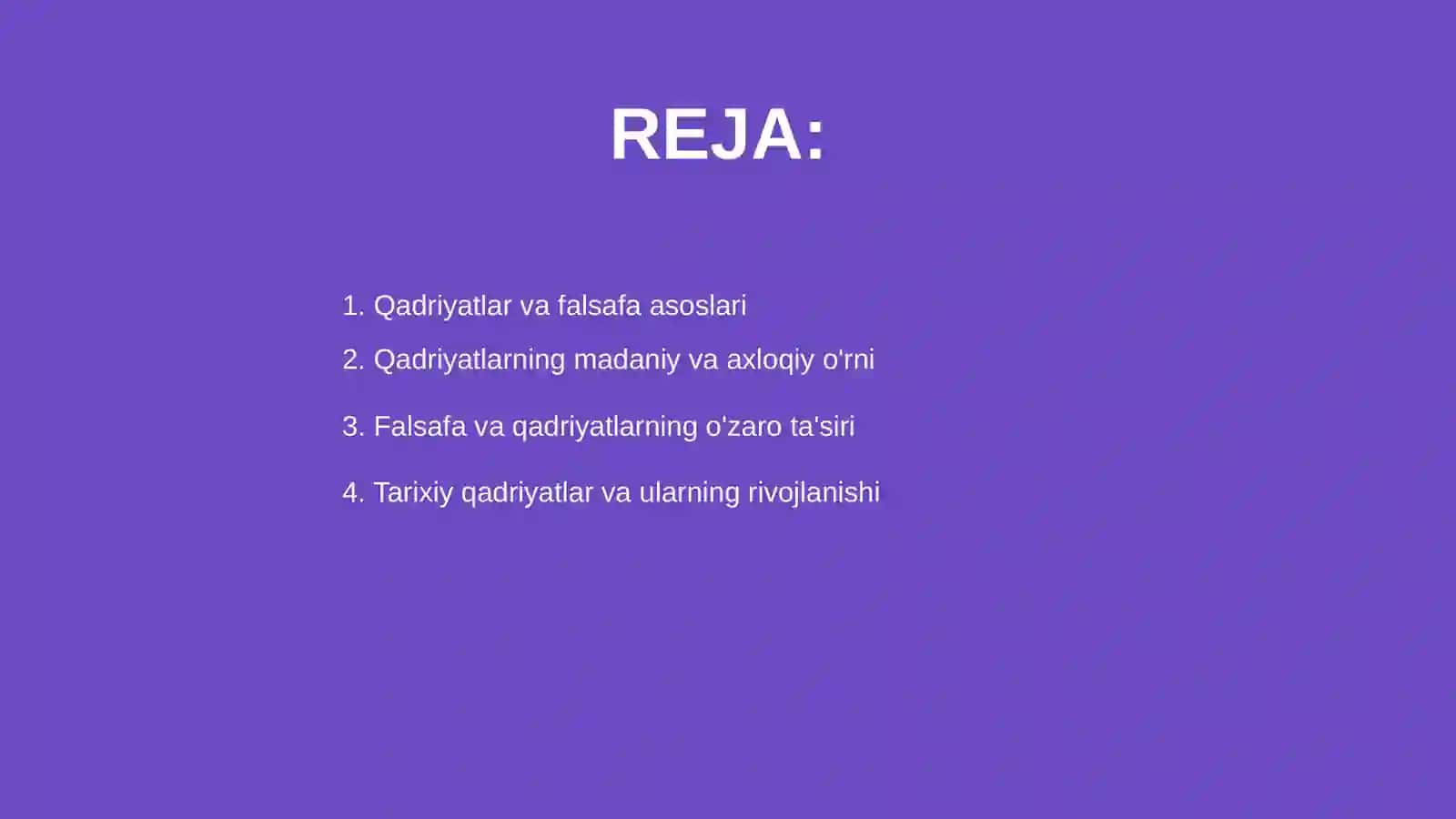 Qadriyatlar falsafasi 2