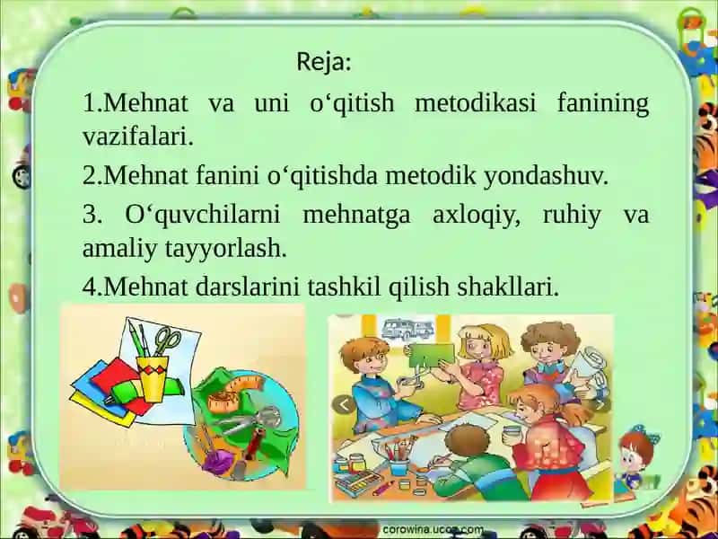 Mehnat Darslari 2