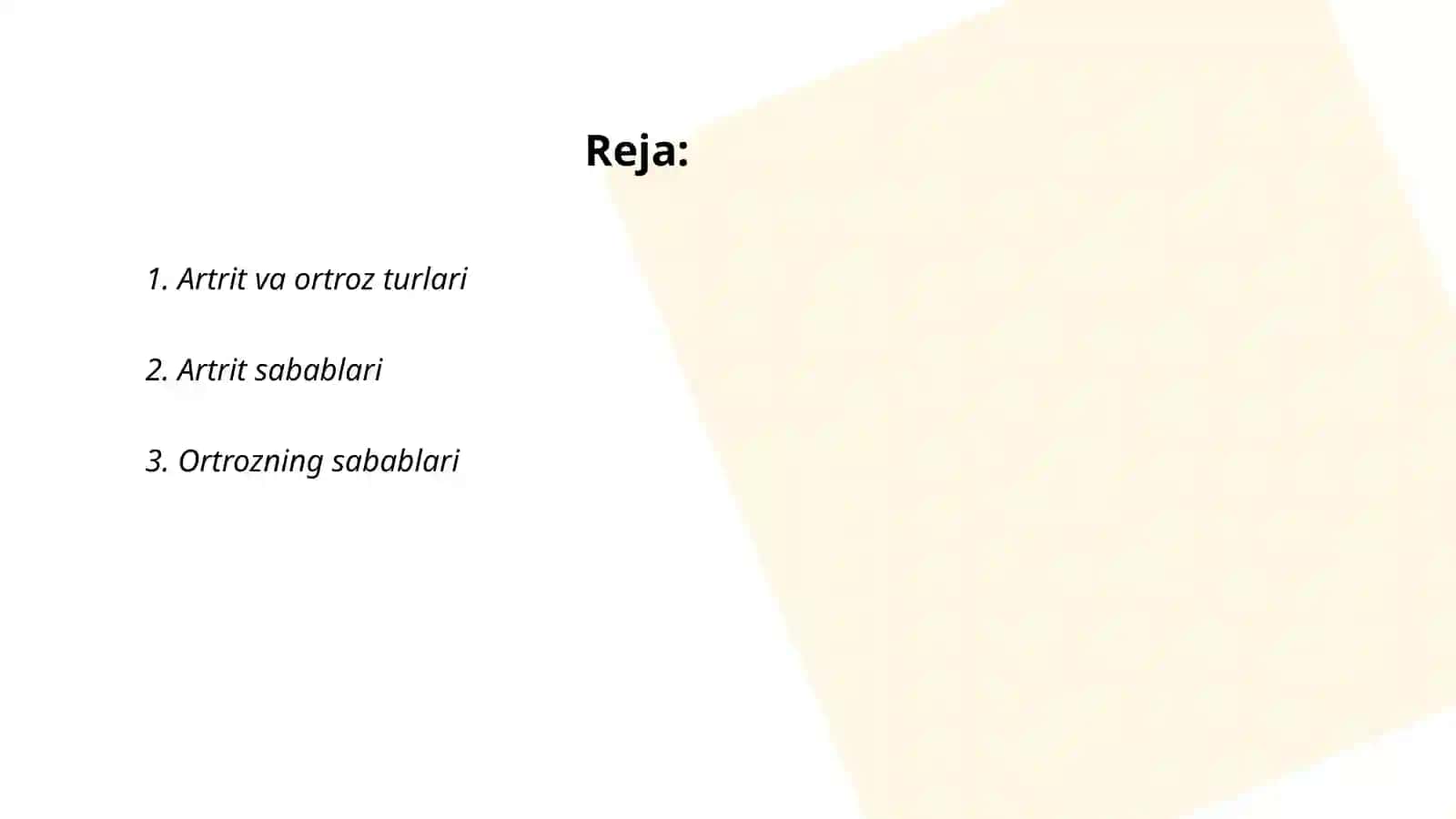 Artrit va ortrozlar 2