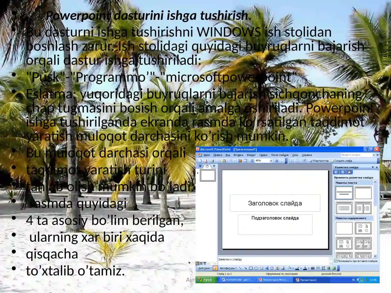 Power Point Takdimot Dasturi 2