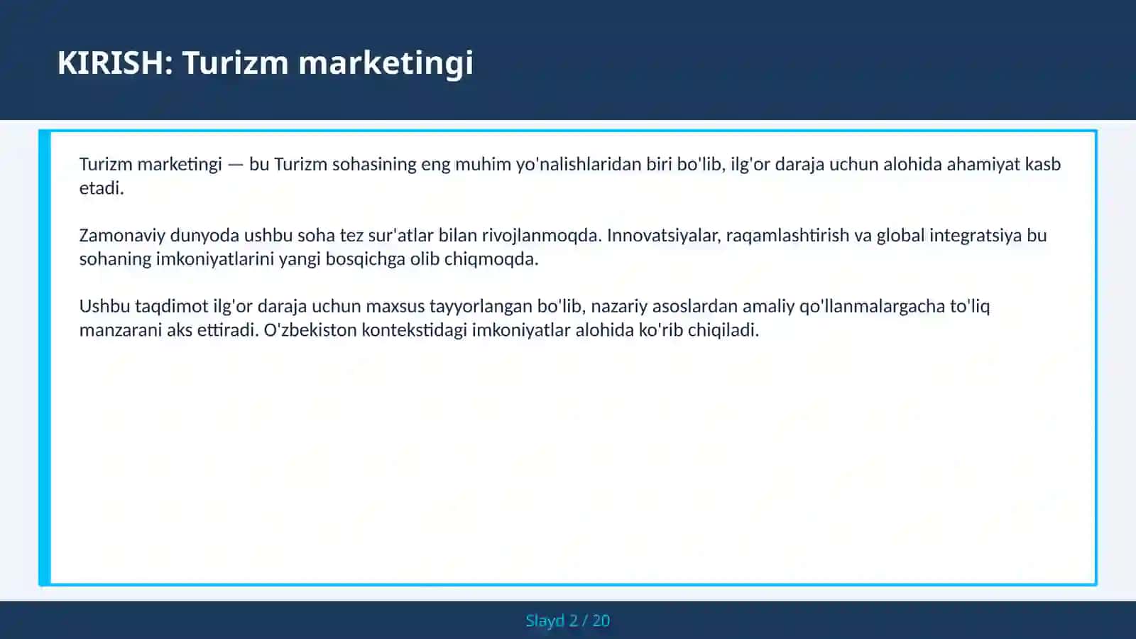 Turizm marketingi 2