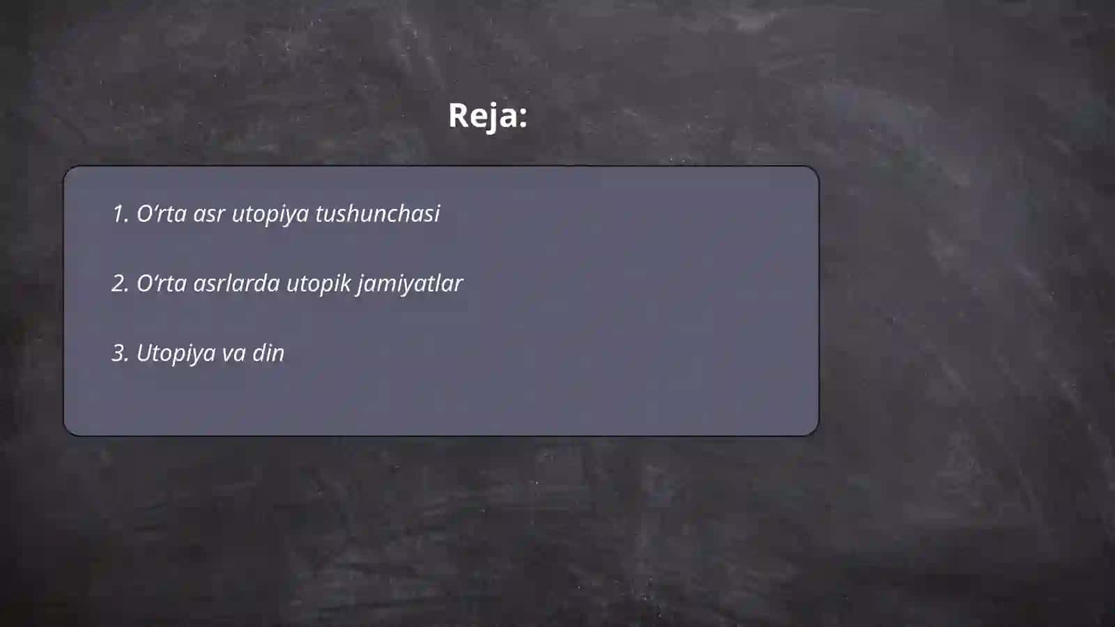 O'rta asr utopiyalari 2