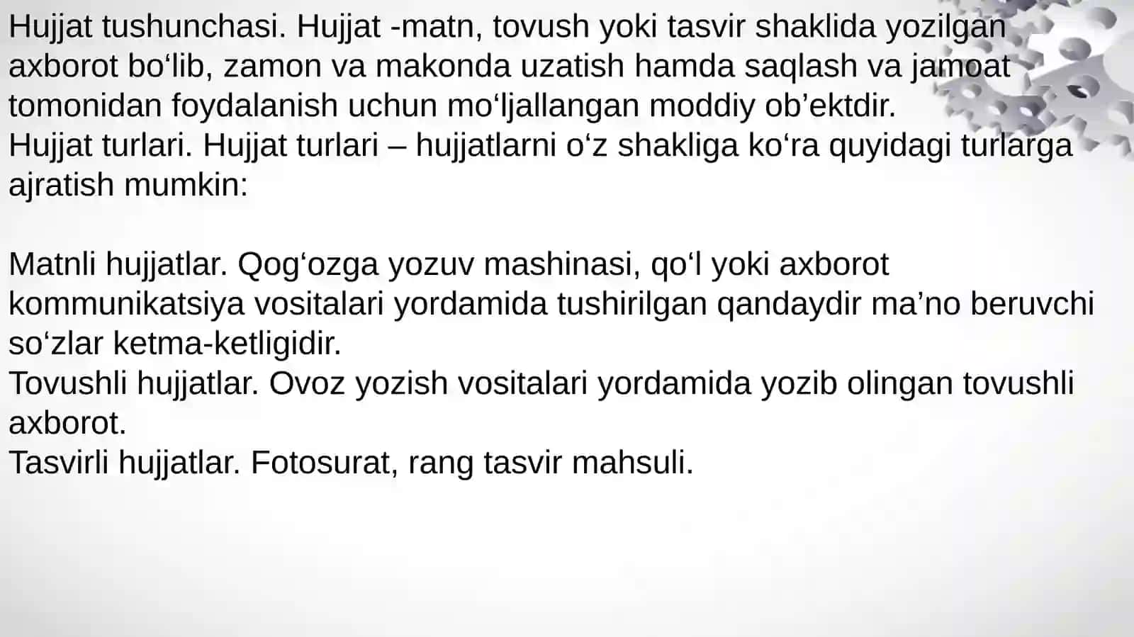 Elektron hujjat va elektron hujjat almashinuvi 2