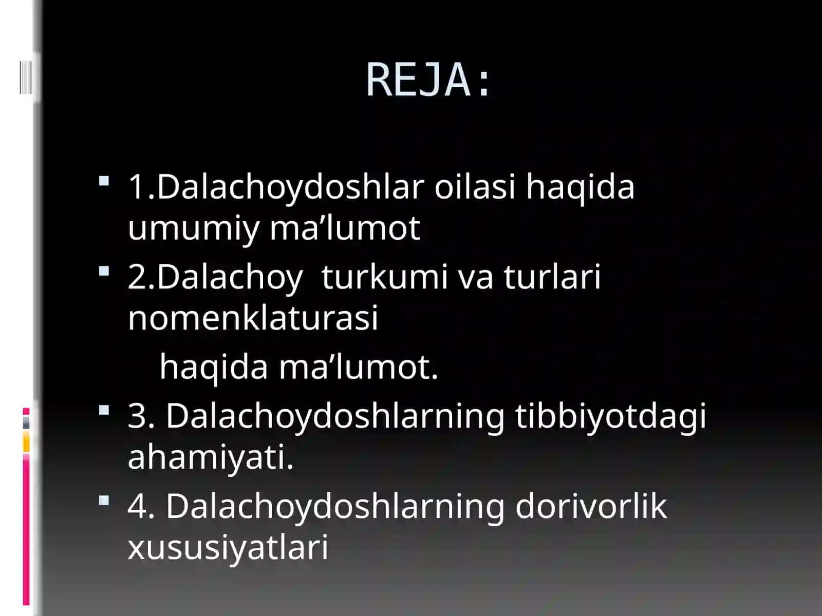 Dalachoydoshlar oilasi 2