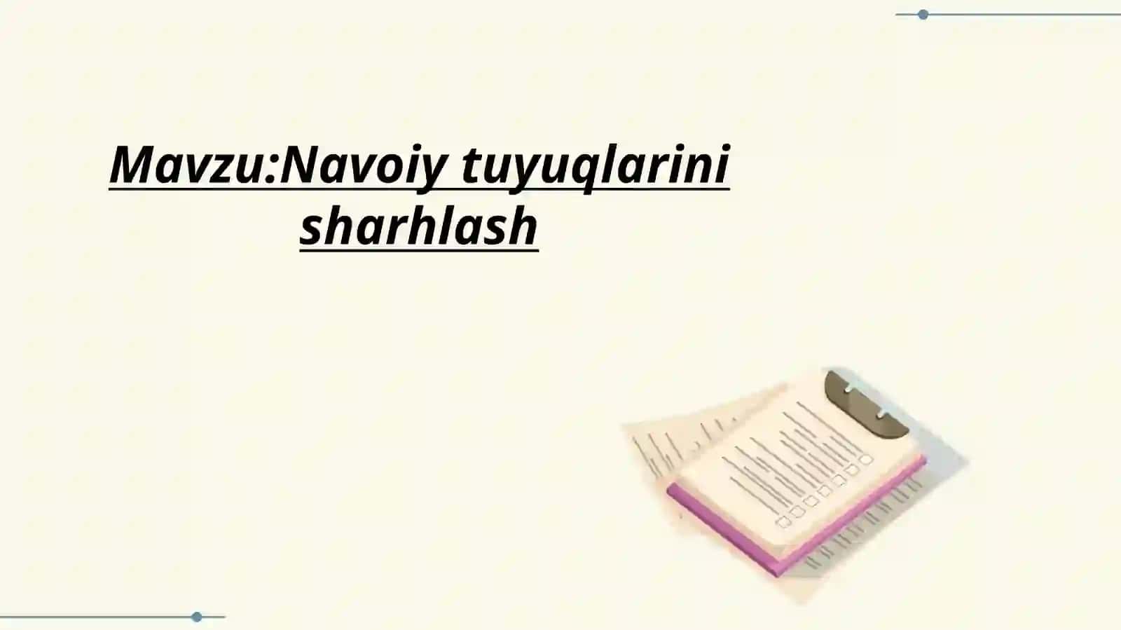 Navoiy tuyuqlari 2