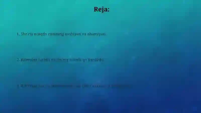 Ritm-she'riy nutqning bosh alomati 2
