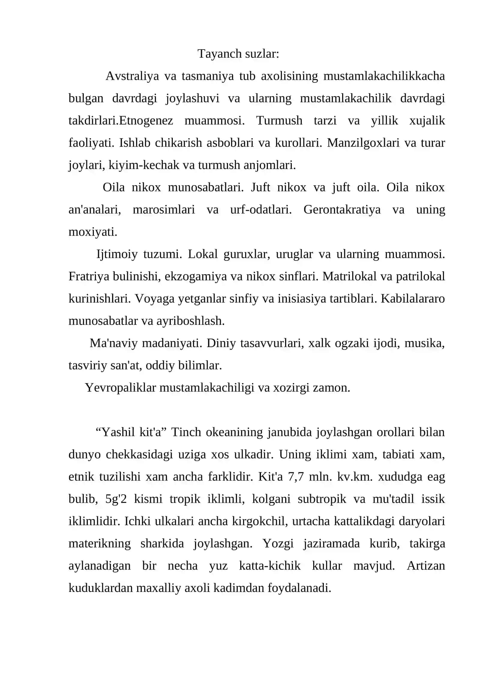 Avstraliya va Okeaniya xalqlari 2