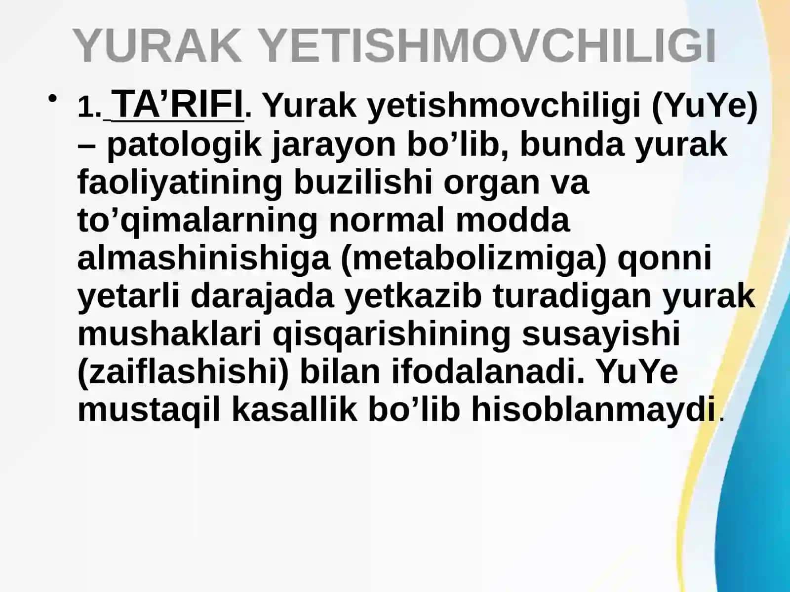 YURAKYETISHMOVCHILIGI 2