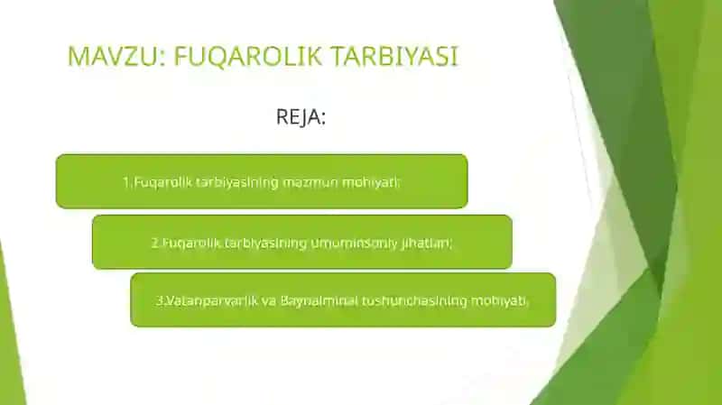 Fuqarolik Tarbiyasi 2