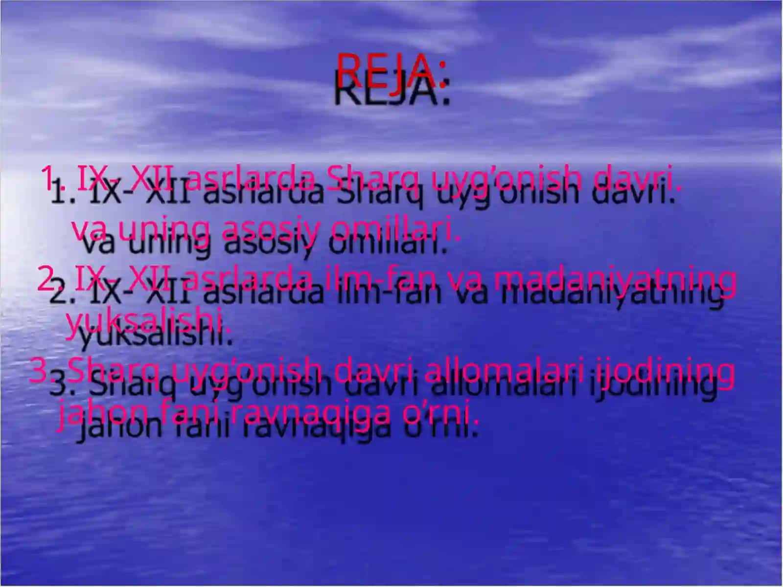 SHARQ UYG’ONISH DAVRIMADANIYATI 2