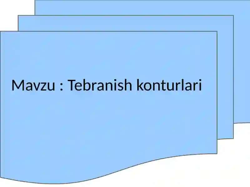 Tebranish konturlari 2