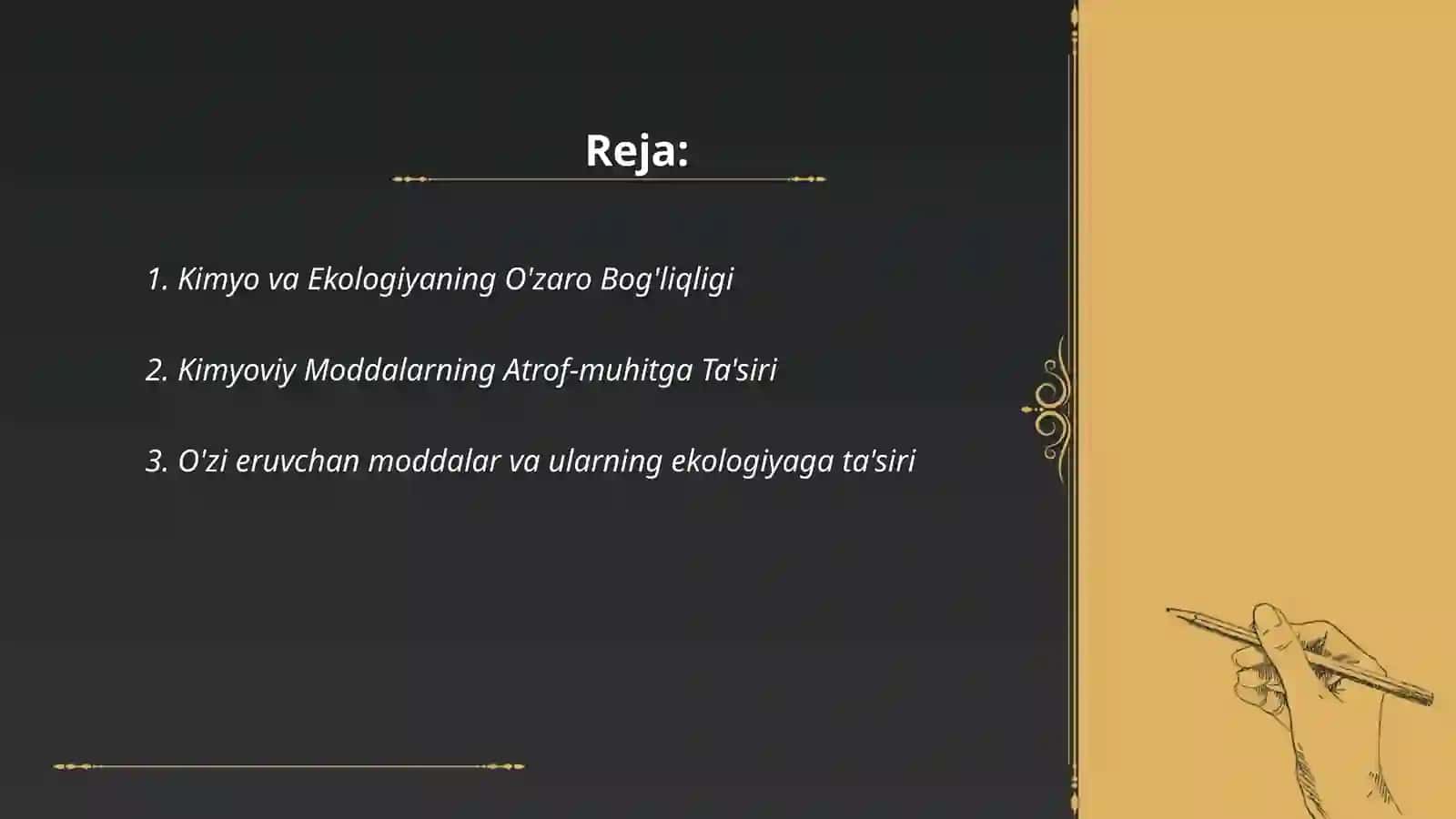 Kimyo va ekalogiya 2