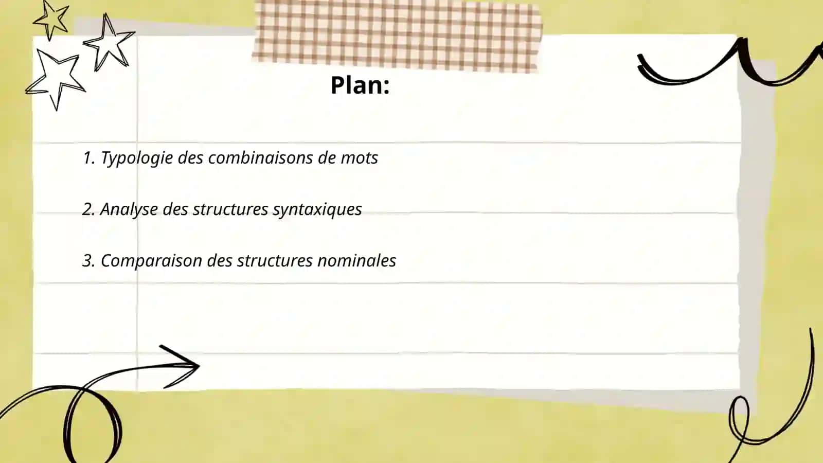 Classification des combinaisons de mots et de leur structure dans les langues comparées 2