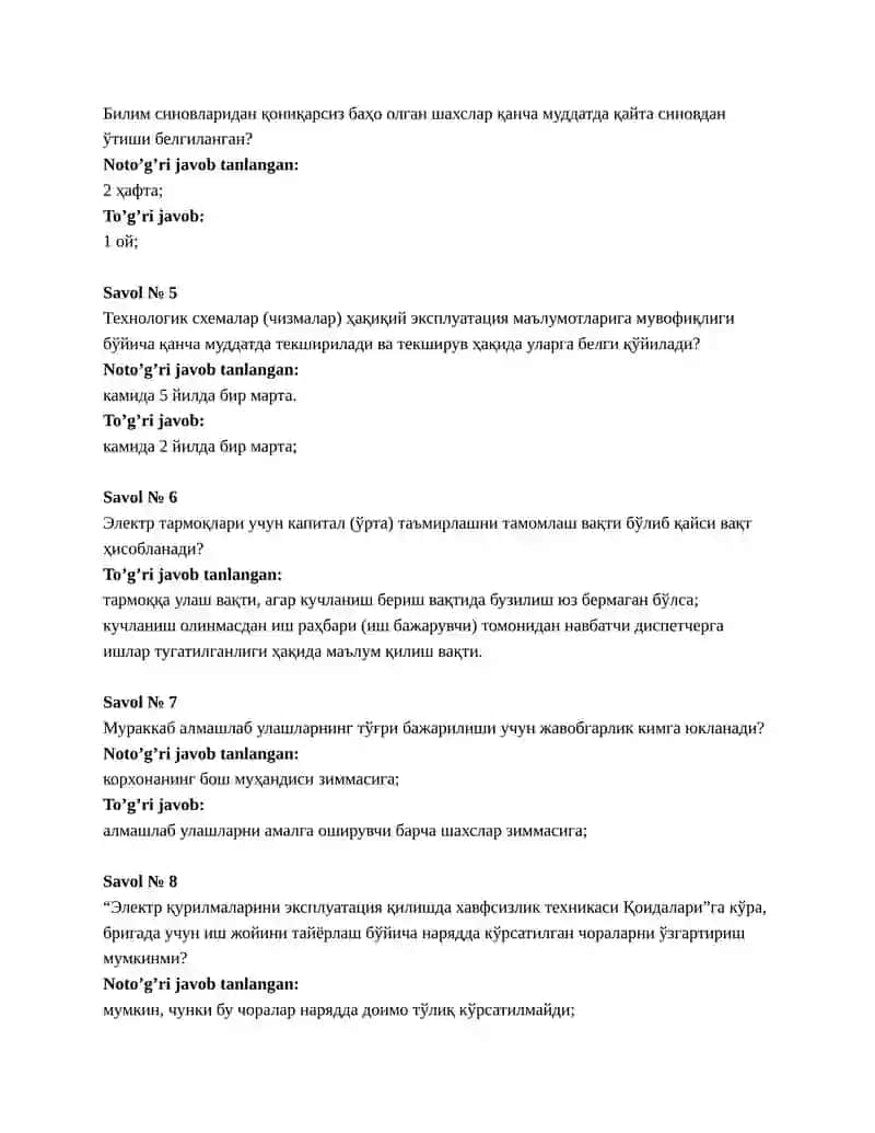 Test: Attestatsiya 2