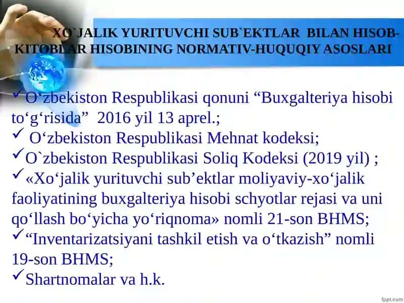 HISOB-KITOB OPERASIYALAR HISOBI 2