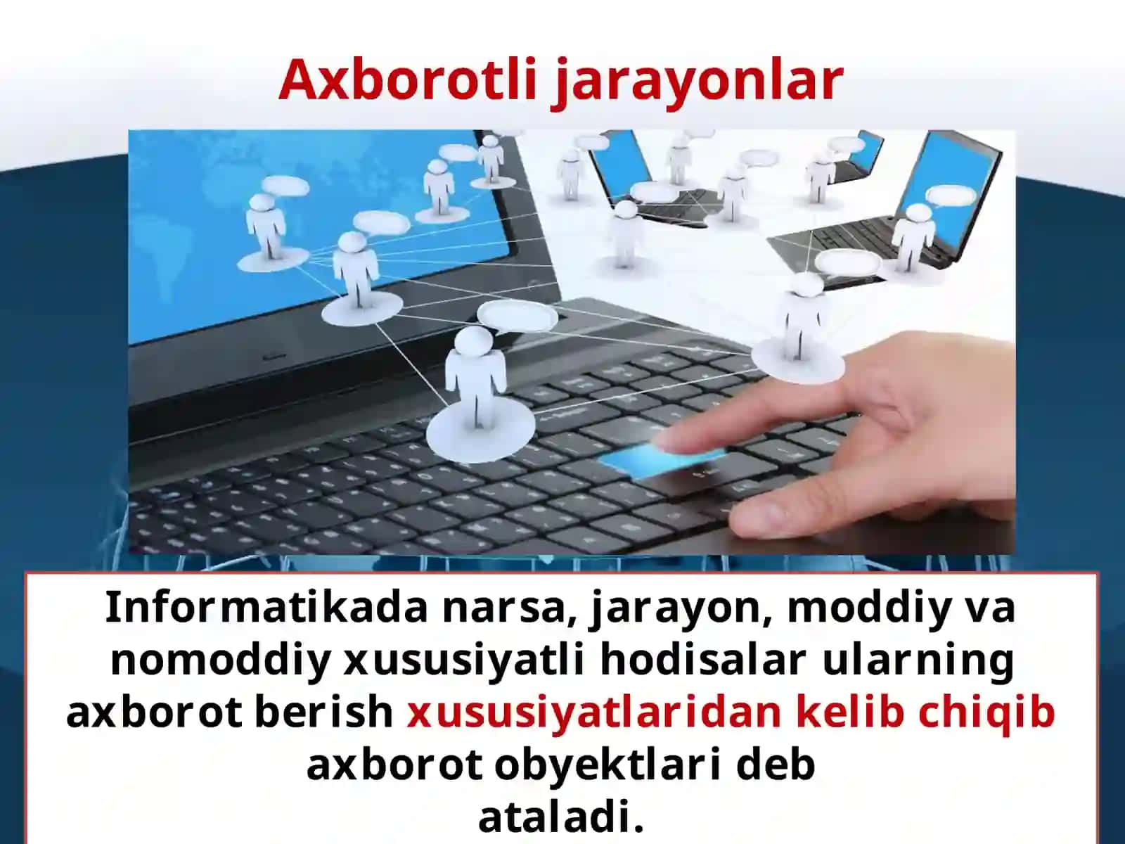 Axborotlar ustida bajariladigan amallar 2