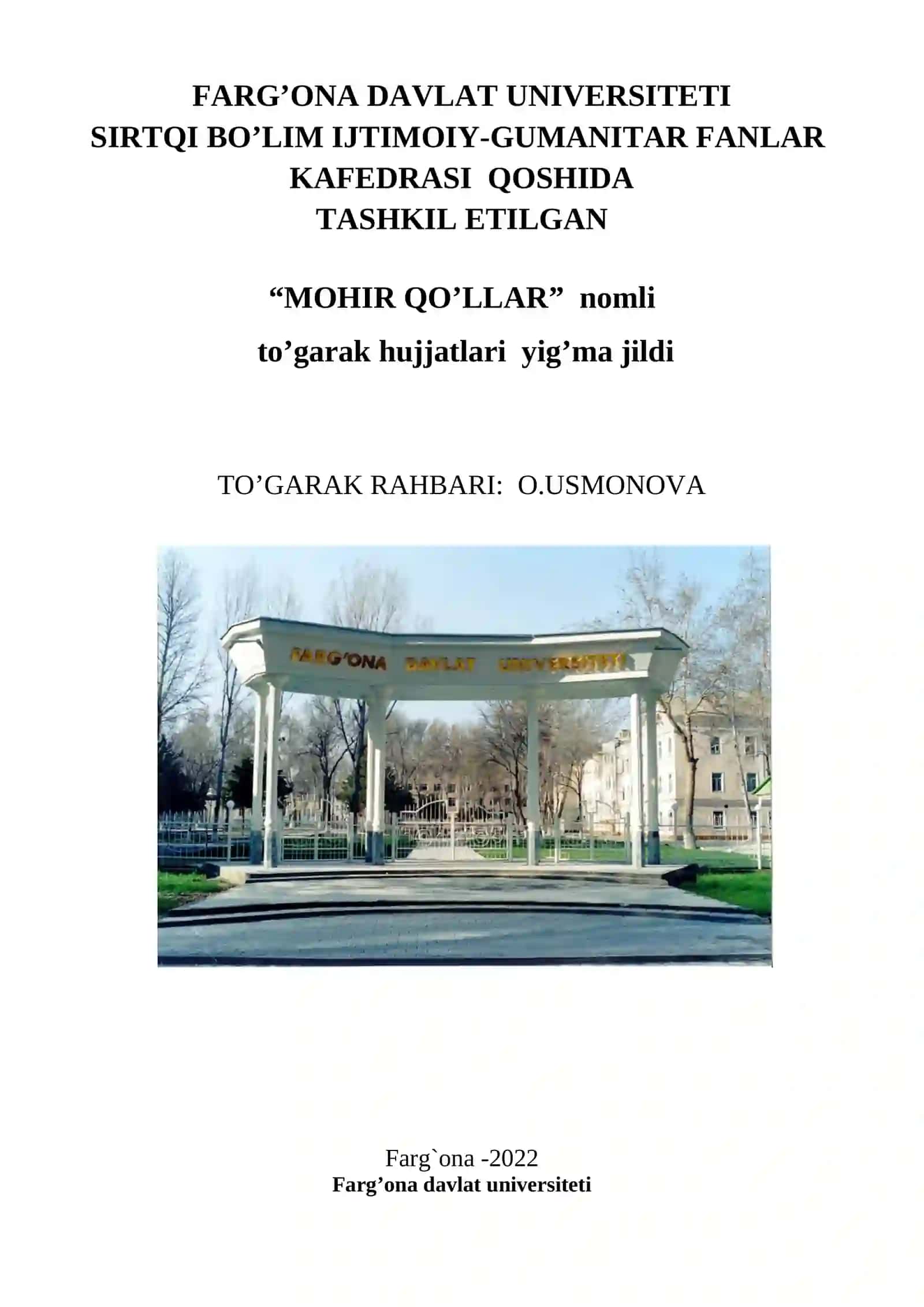 Mohir Qo'llar To'garagi 2