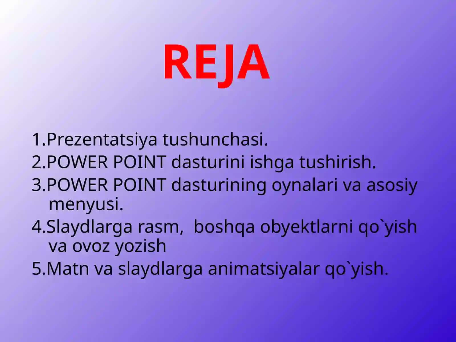 PowerPointdaishlash 2
