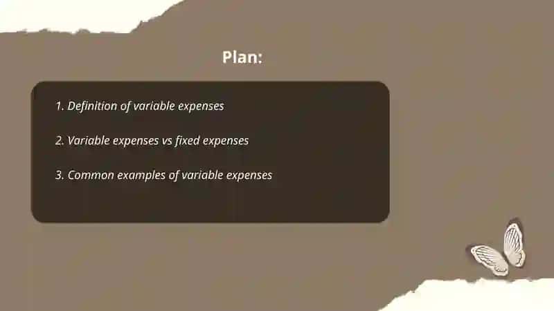 Variable expensis 2