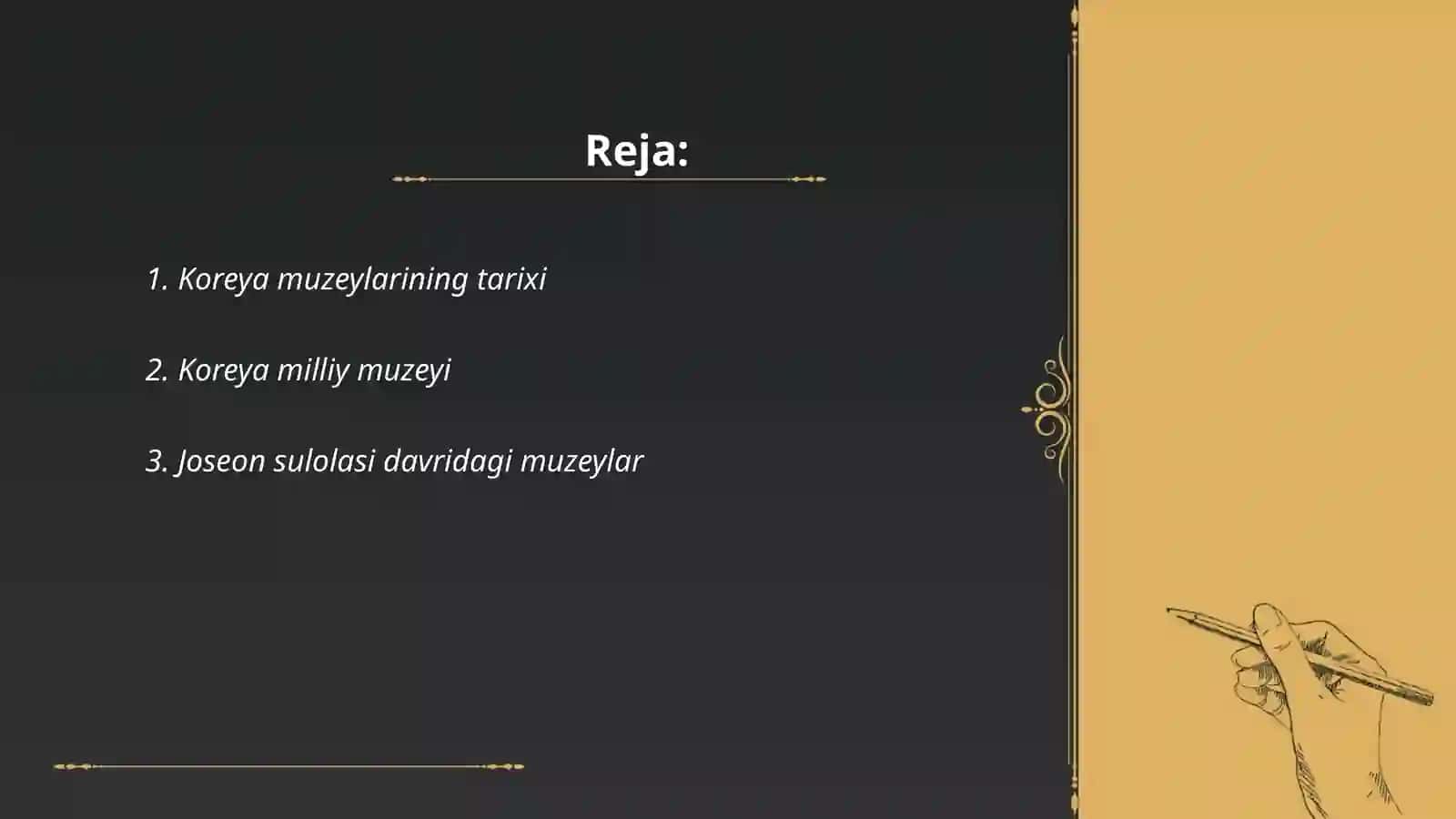 Koreya Muzeylari Tarixi Taqdimot 2