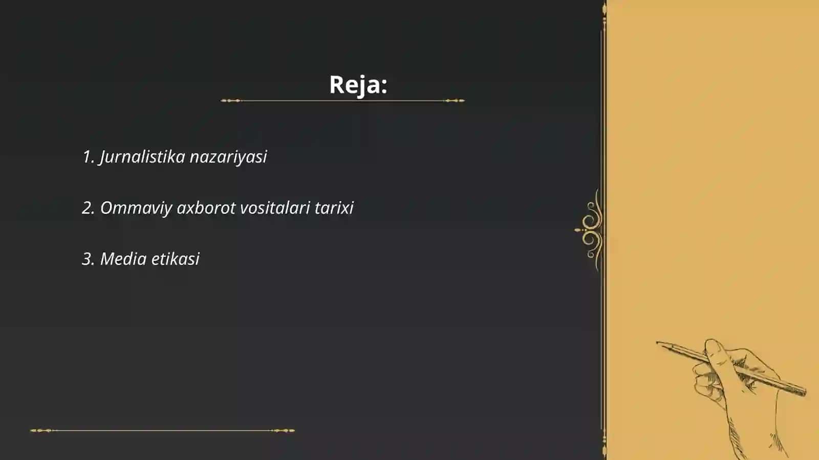 Jurnalistika va ommaviy kommunikatsiya asoslari 2