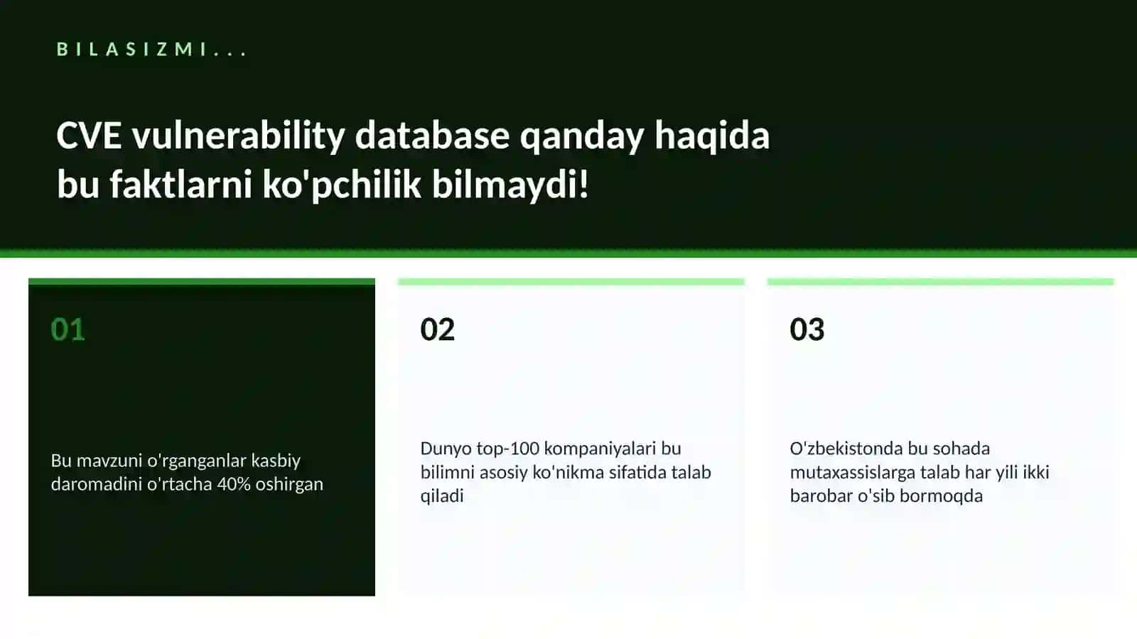 CVE vulnerability database qanday 2