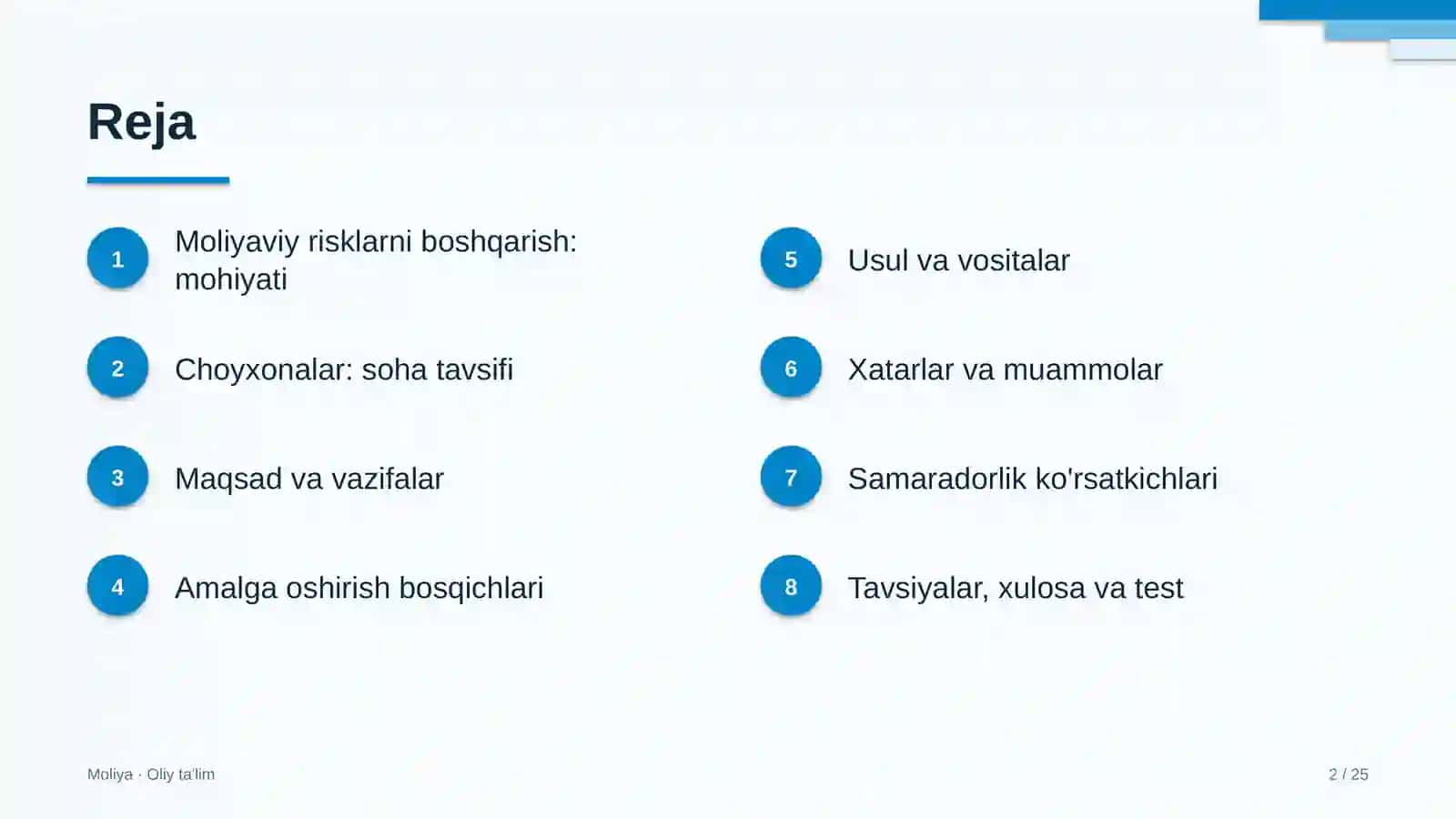 Choyxonalarda moliyaviy risklarni boshqarish 2