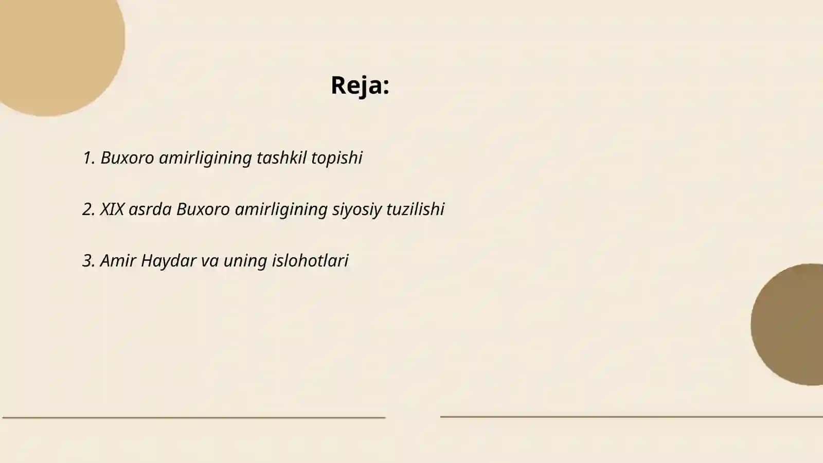 Buxoro amirligining tashkil topishi 2