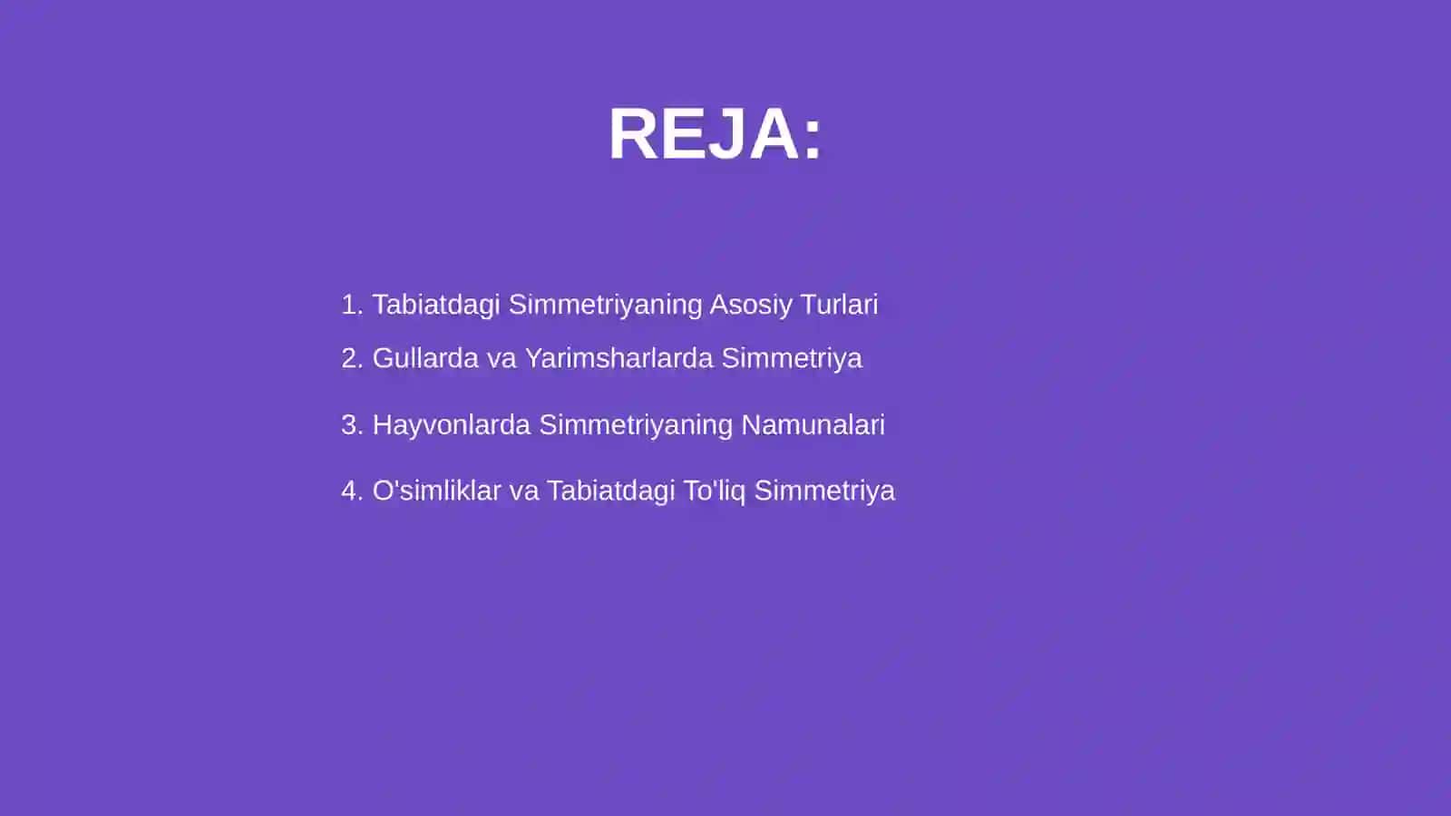 Tabiatdagi simetriya 2