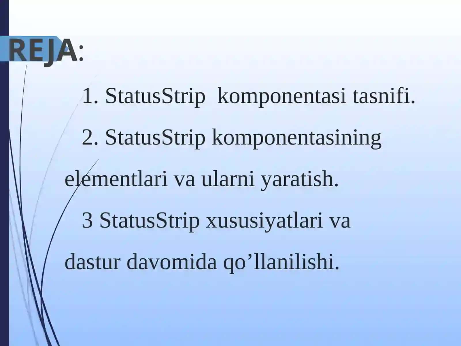 StatusStrip komponentasi tasnifi 2