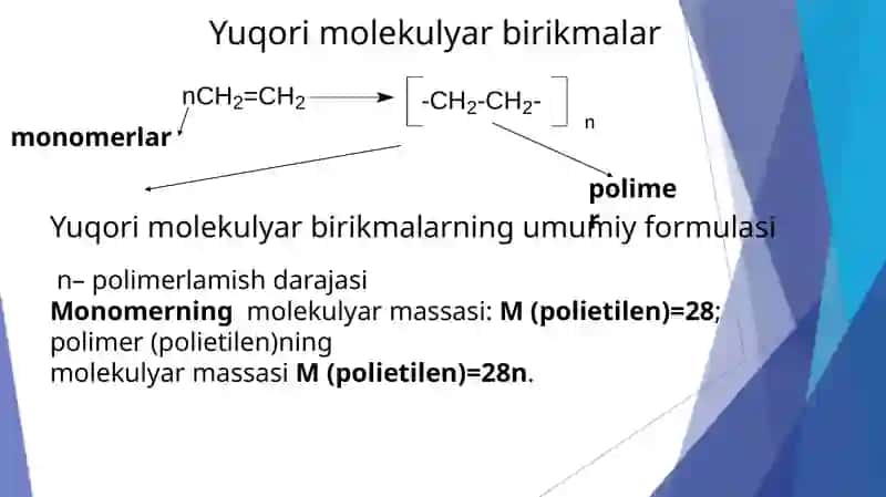 Polimerlar va polimerlanish 2
