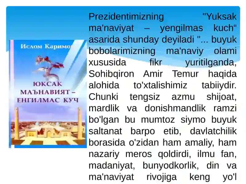 Amir Temur va Temuriylar davri 2